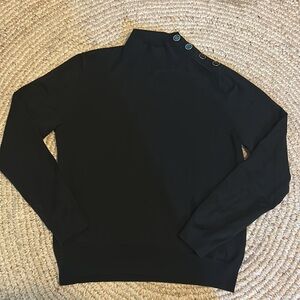 J Crew Chic Black Mockneck Sweater | like new |